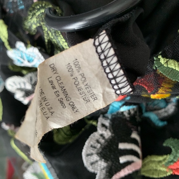 Sheer Floral Bodysuit Dress - Picture 6 of 7